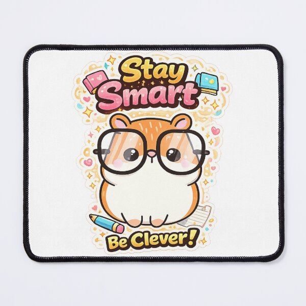 Item preview, Cute Smart Hamster Study Buddy Sticker | Kawaii Nerd Hamster with Glasses | Student Gift designed and sold by sumodesign.