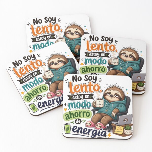 Item preview, Lazy in Energy Saving Mode - Coffee Humor and Laziness designed and sold by DrizzyV.