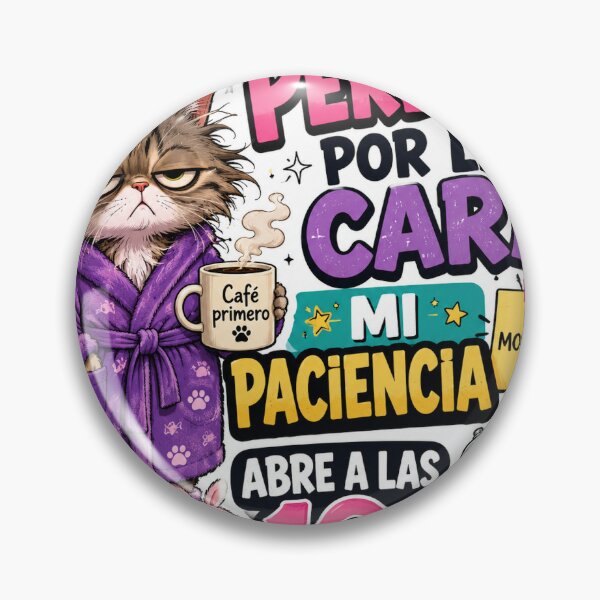 Item preview, My Patience Opens at 10 - Cat with Coffee and a Bad Mood designed and sold by DrizzyV.