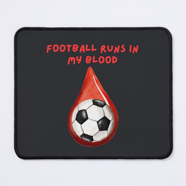 Item preview, Football Soccer Runs in My Veins designed and sold by ZenReiArt.