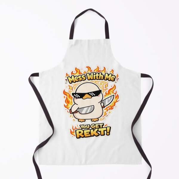 Item preview, Mess With Me You Get REKT Funny Gamer Duck Sticker | Cute Angry Duck Meme designed and sold by sumodesign.