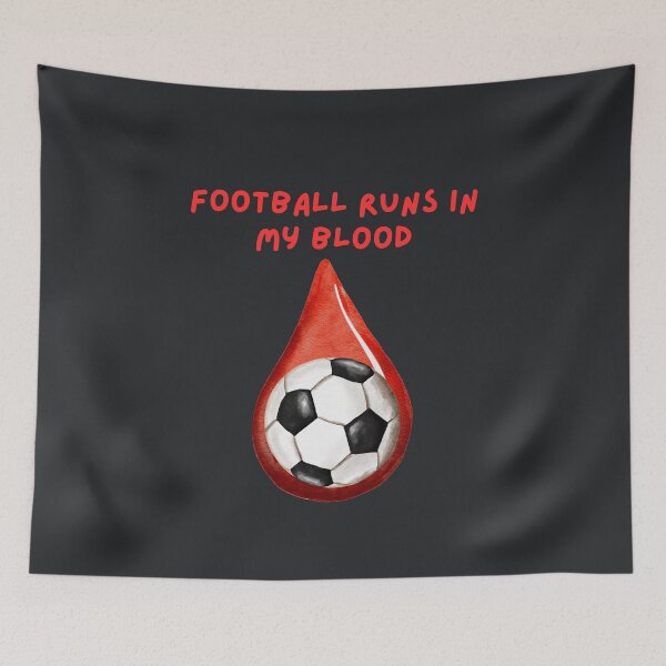Item preview, Football Soccer Runs in My Veins designed and sold by SpartanDStore.