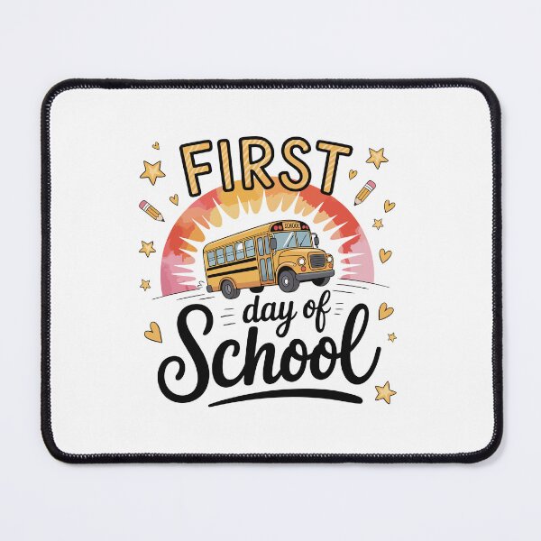 Item preview, Retro First Day of School Bus designed and sold by Color World.