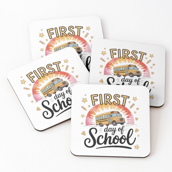 Item preview, Retro First Day of School Bus designed and sold by Color World.