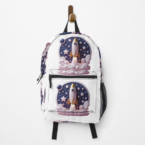 Item preview, Rocket surrounded by stars designed and sold by kidoramagic.
