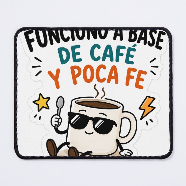 Item preview, I Run on Coffee and Little Faith - Coffee Humor designed and sold by DrizzyV.