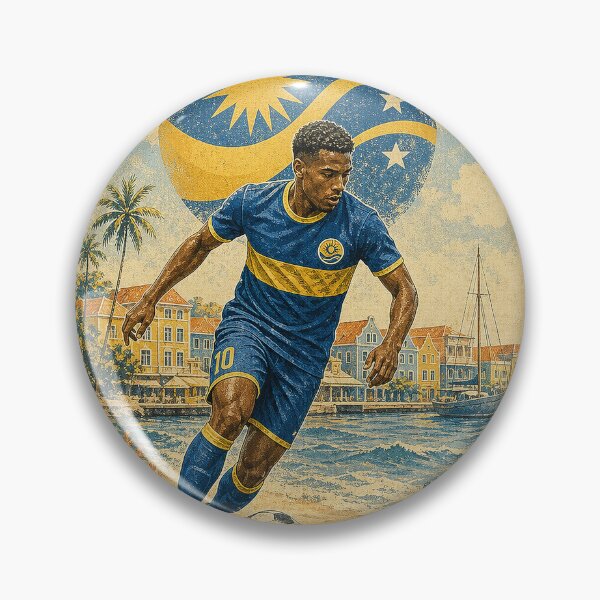Item preview, Vintage Curaçao Soccer Player designed and sold by puredevn.