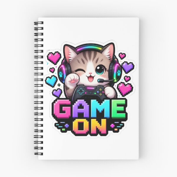 Item preview, Game On Kitty Gaming Sticker designed and sold by Stylestickers55.