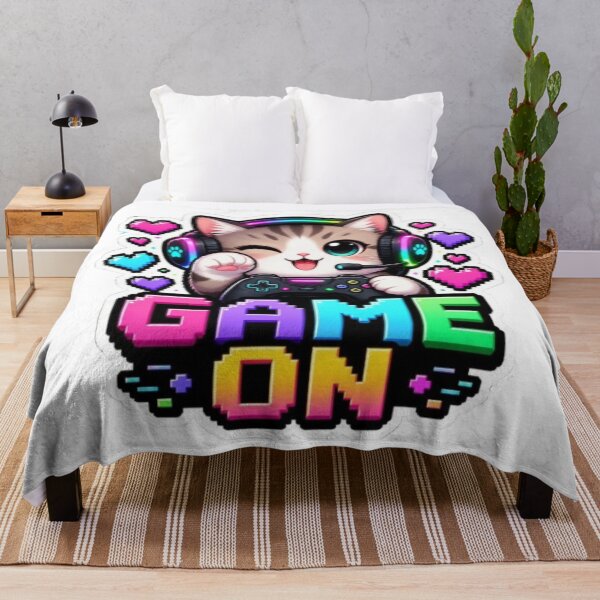 Item preview, Game On Kitty Gaming Sticker designed and sold by Stylestickers55.