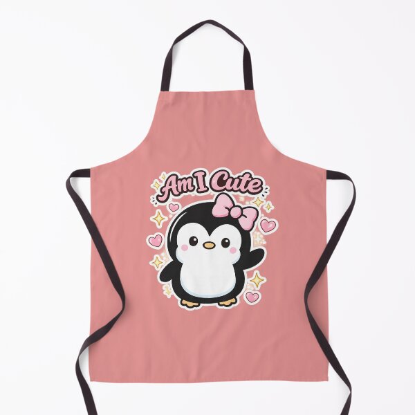 Item preview, Am I Cute Penguin Sticker | Kawaii Penguin with Pink Bow | Cute Animal Gift designed and sold by sumodesign.