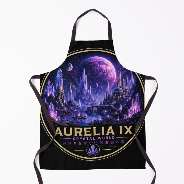 Item preview, AURELIA IX Crystal World | Cosmic Worlds Series Fantasy Sci-Fi Planet Art designed and sold by ChemiroL.