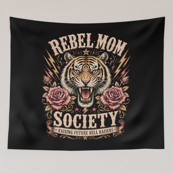 Item preview, Rebel Mom Society Tiger Mama Humor designed and sold by Victor Shadehorn.