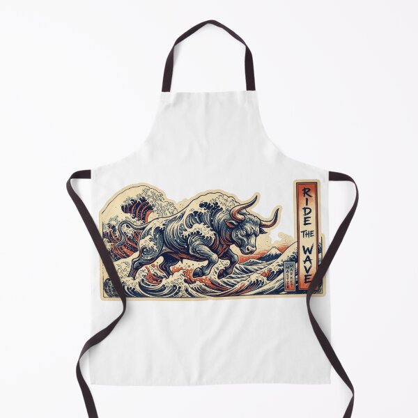 Item preview, Bull Market Ride the Wave - Great Wave off Kanagawa  designed and sold by Mr. Pawsome.
