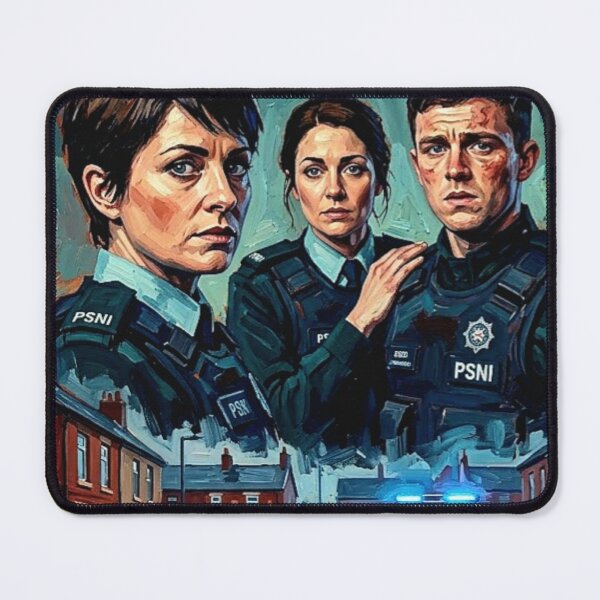 Item preview, Blue Lights TV Series Poster – Intense Belfast Police Drama Art designed and sold by Art's Diner.
