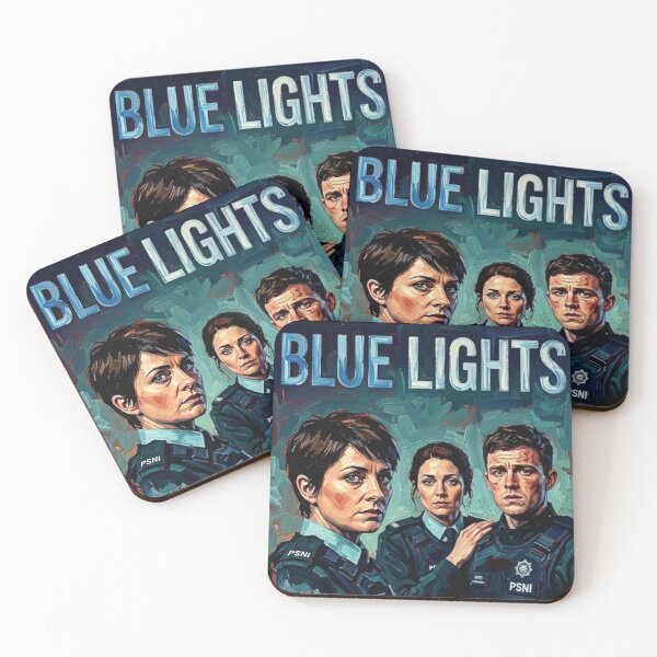 Item preview, Blue Lights TV Series Poster – Intense Belfast Police Drama Art designed and sold by Art's Diner.