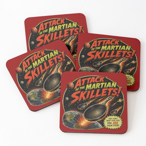 Item preview, ATTACK! Of the Martian Skillets! designed and sold by Bruce Custom Creations.