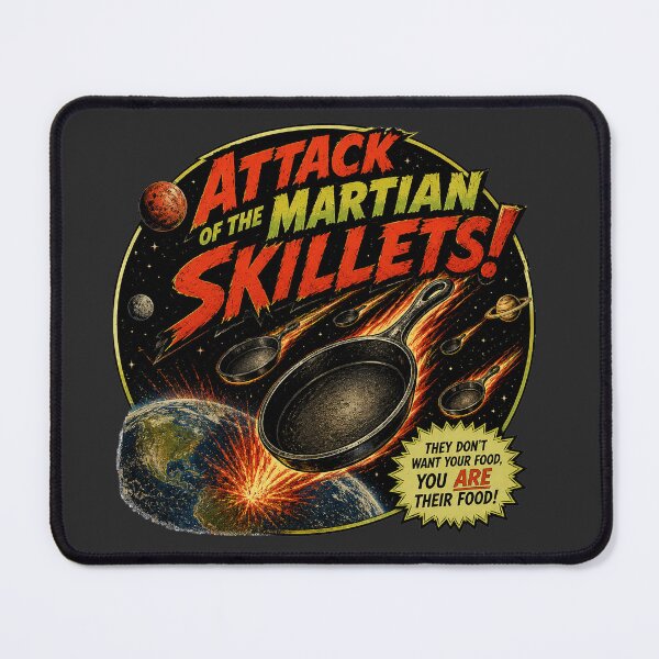 Item preview, ATTACK! Of the Martian Skillets! designed and sold by Bruce Custom Creations.