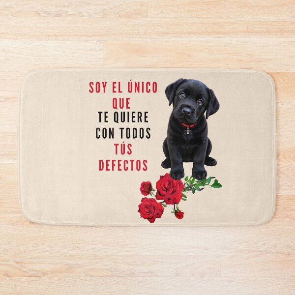 Aperçu de l'œuvre Copie de Cachorro negro con rosa y frase de amor incondicional en español créée et vendue par A touch of creativity.