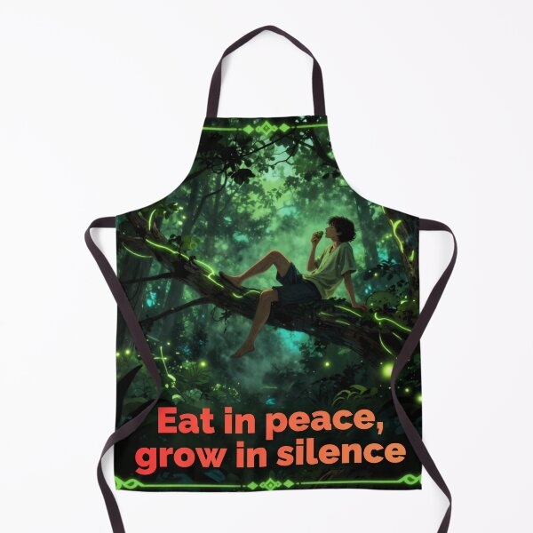 Item preview, Eat in Peace Grow in Silence – Peaceful Nature Tree Meditation Art designed and sold by DervoTeck2767.