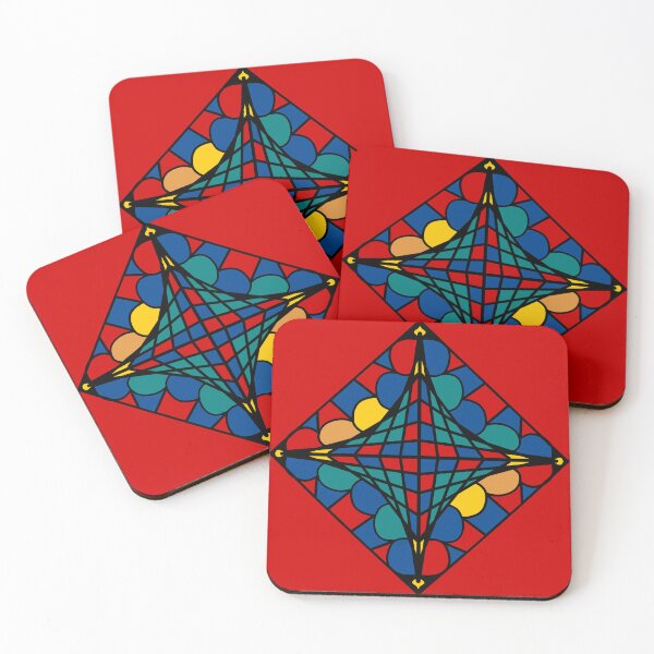 Item preview, Disco pattern green blue red designed and sold by Provinces de France.