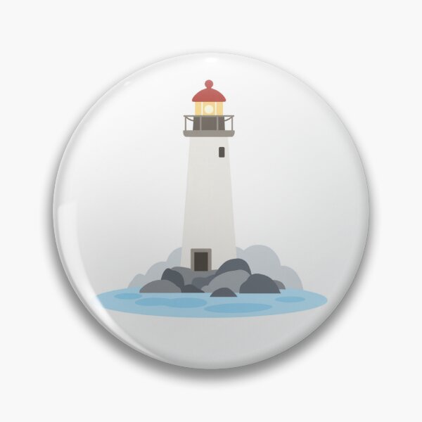 Item preview, Peaceful Lighthouse on Rocky Shore Illustration designed and sold by DailyDoodlesBySumbul.