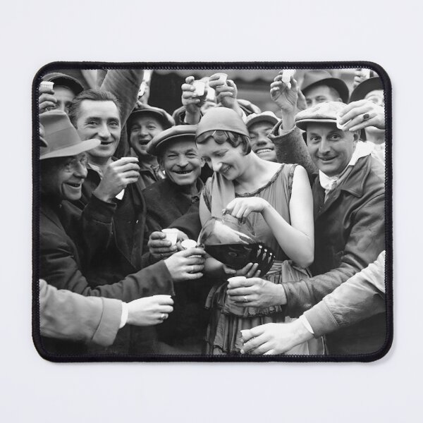 Item preview, End Of Prohibition, Beer, Black and White Bar Cart Decor, Vintage Photo Art designed and sold by IconicArchive.