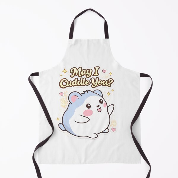 Item preview, May I Cuddle You? Cute Hamster Sticker | Kawaii Chubby Hamster Art designed and sold by sumodesign.
