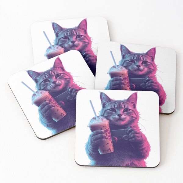 Item preview, Gamer Fuel Cat Sticker designed and sold by Stylestickers55.