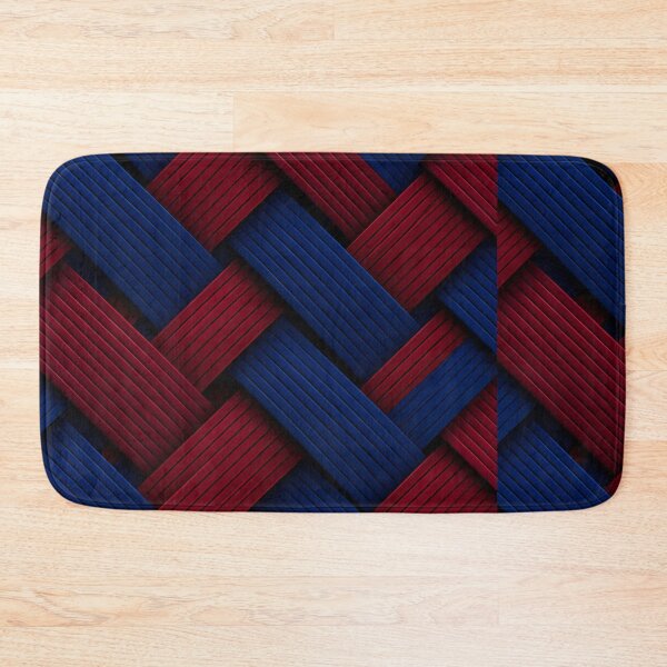 Item preview, Woven Geometric Basketweave | Red Navy 3D Texture Pattern designed and sold by Shirdon2.