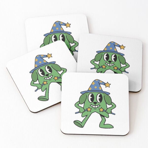 Item preview, Vintage Cartoon Green Wizard Dog Mascot Illustration designed and sold by BitDoodle.
