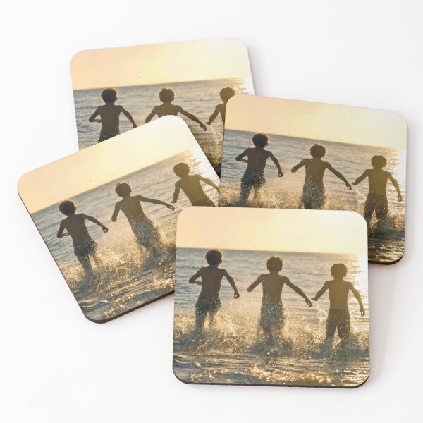 Item preview, Young Boys Running into the Ocean designed and sold by Maria Dryfhout.