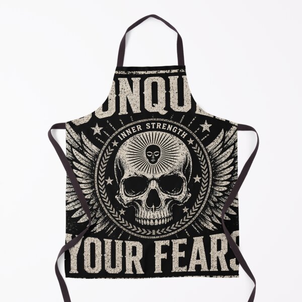 Item preview, Vintage motivational skull design: Brave and strong designed and sold by FusiTink.