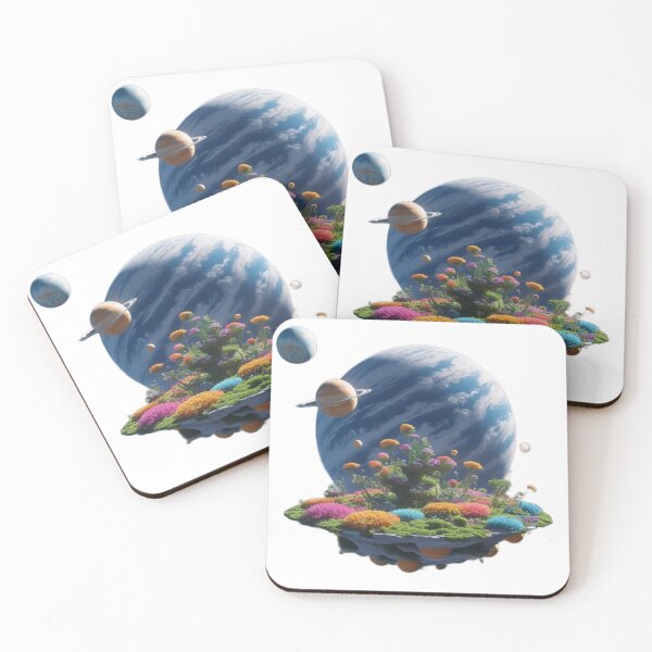 Item preview, Planet garden floating in universe designed and sold by kidoramagic.