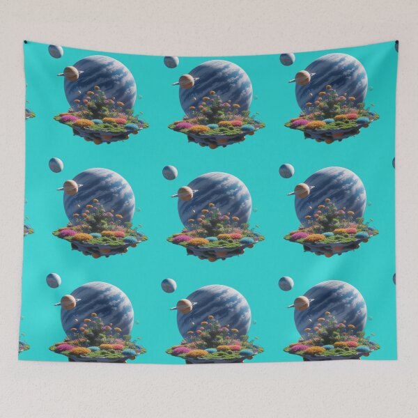 Item preview, Planet garden floating in universe designed and sold by kidoramagic.