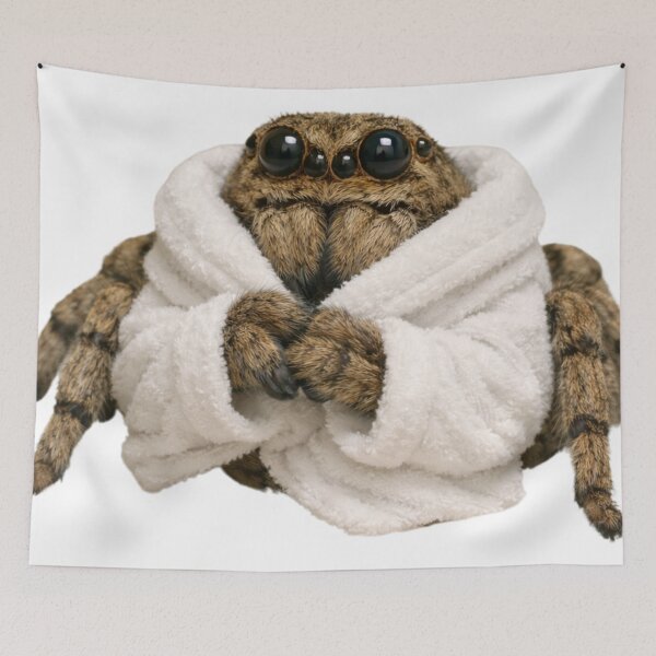 Item preview, Bathrobe Garden Wolf Spider designed and sold by Sillytoe.