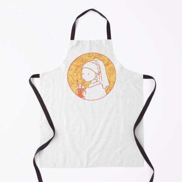 Item preview, Girl with a pearl earring In Orange  designed and sold by FarieArt.