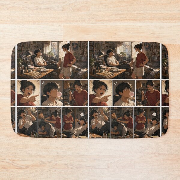 Item preview, Copy of Student Life Cozy Reading Room Comic Print designed and sold by Grafititee.