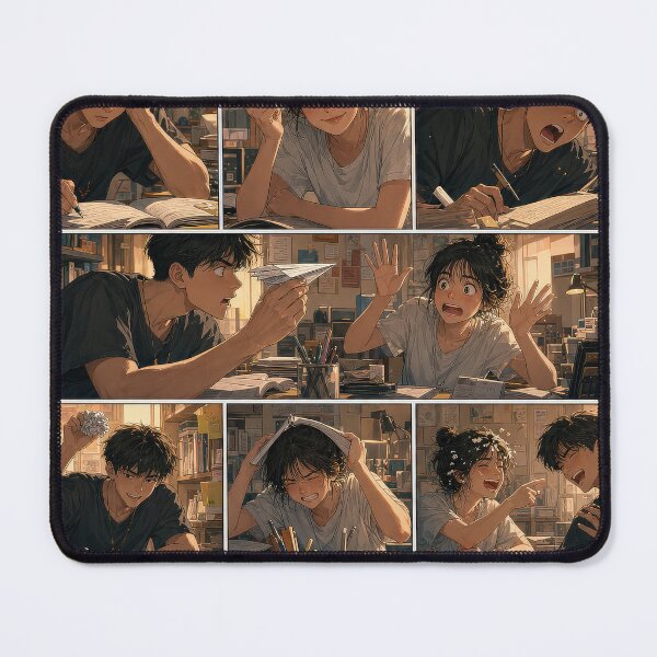 Item preview, Student Life Cozy Reading Room Comic Print designed and sold by Grafititee.