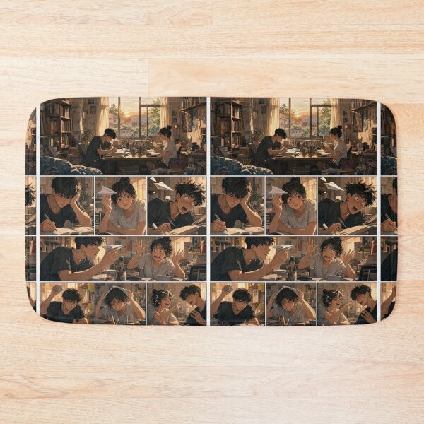 Item preview, Student Life Cozy Reading Room Comic Print designed and sold by Grafititee.