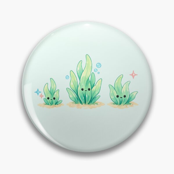 Item preview, Seaweed Trio – Cute Kawaii Ocean Plants designed and sold by DariaCraft.