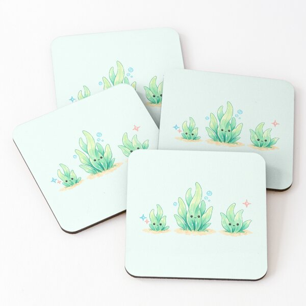 Item preview, Seaweed Trio – Cute Kawaii Ocean Plants designed and sold by DariaCraft.