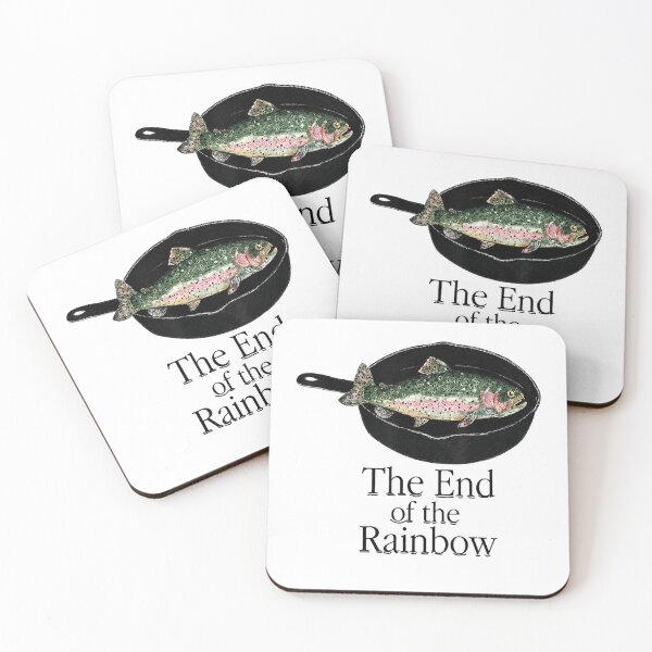 Item preview, The End Of The Rainbow Trout Fishing Graphic designed and sold by studiopekepeke.