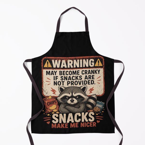 Item preview, Snacks Make Me Nicer Raccoon Design | Funny Snack Lover Trash Panda Meme Gift designed and sold by Lina Caro.