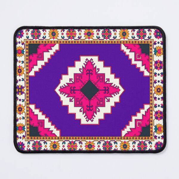 Item preview, Vibrant Purple Boho Geometric Tapestry Pattern designed and sold by arteresting-art.