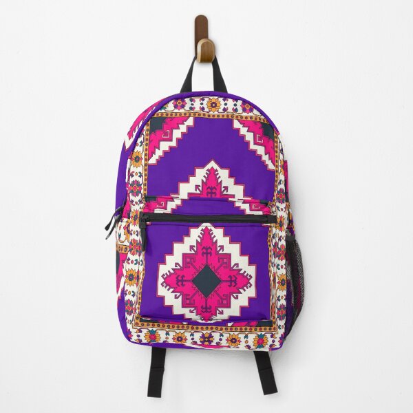 Item preview, Vibrant Purple Boho Geometric Tapestry Pattern designed and sold by arteresting-art.