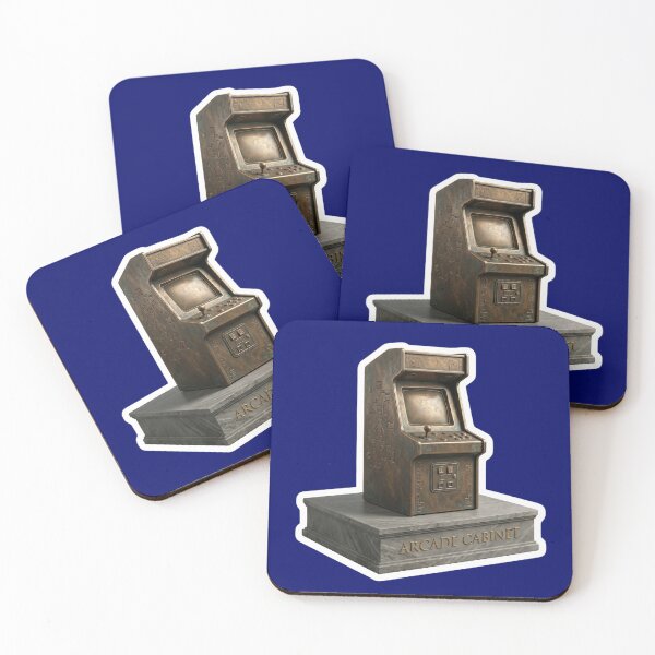 Item preview, Retro Arcade Cabinet Gold Bronze designed and sold by FASAventuras.