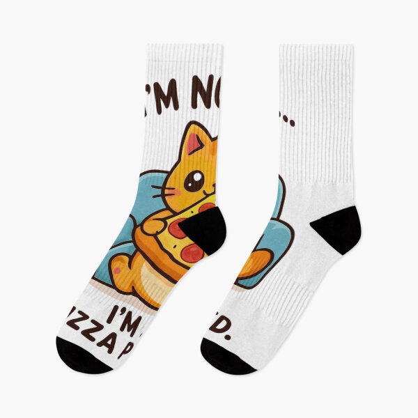 Item preview, Funny Fat Cat I’m Not Fat I’m Pizza Powered designed and sold by     NovaCraft.