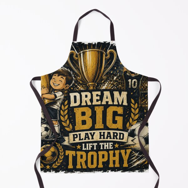 Item preview, Dream Big Play Hard Lift The Trophy – Vintage Football Champion Design designed and sold by MedRoh.