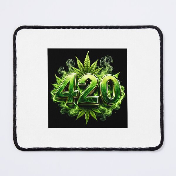 Item preview, Neon 420 Cannabis Smoke – 3D Green Leaf Design designed and sold by TrackHead.