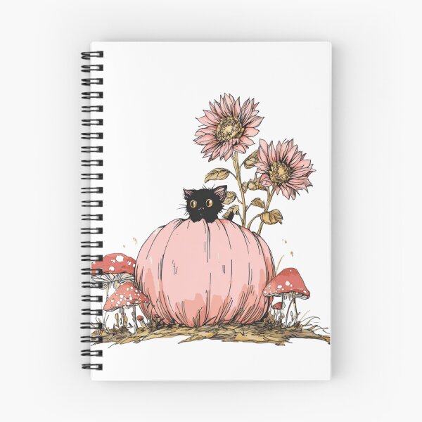 Item preview, Black Cat Pink Pumpkin Design designed and sold by Offbasics & Co.
